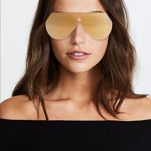 Fendi shield aviator sunglasses (gold)